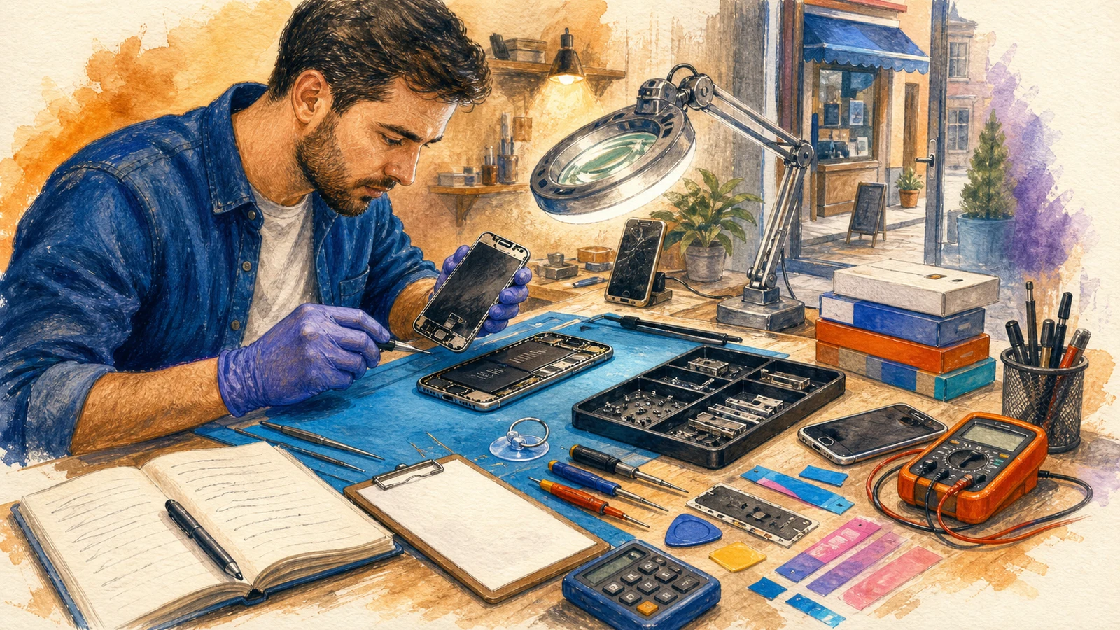 Deschide un service de reparații telefoane și tablete