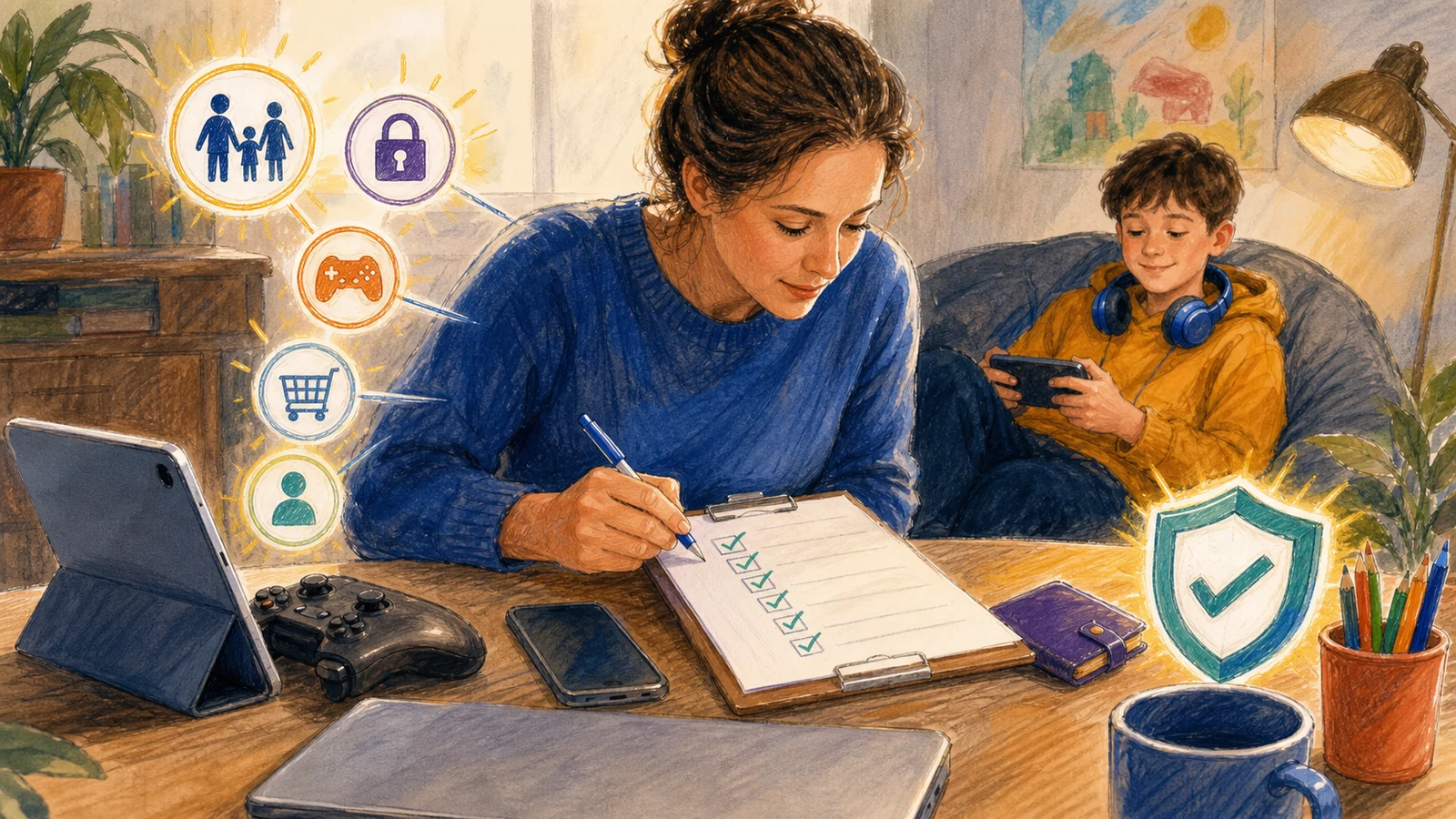 Fă-i copilului o viață digitală sigură: control parental, jocuri, rețele și bani în aplicații