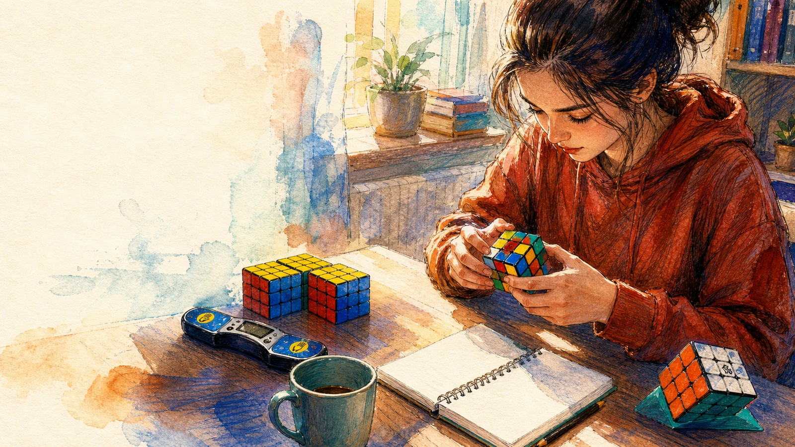 Speedcubing: cubul Rubik rezolvat sub un minut, metodă pe pași