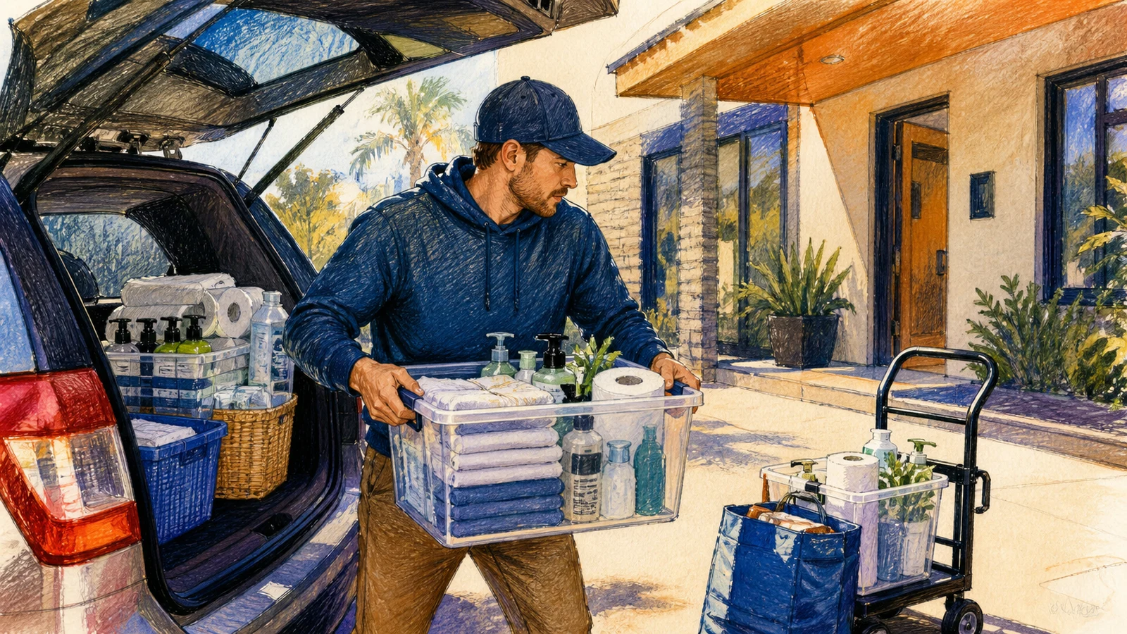 Start a Short-Term Rental Restocking Route