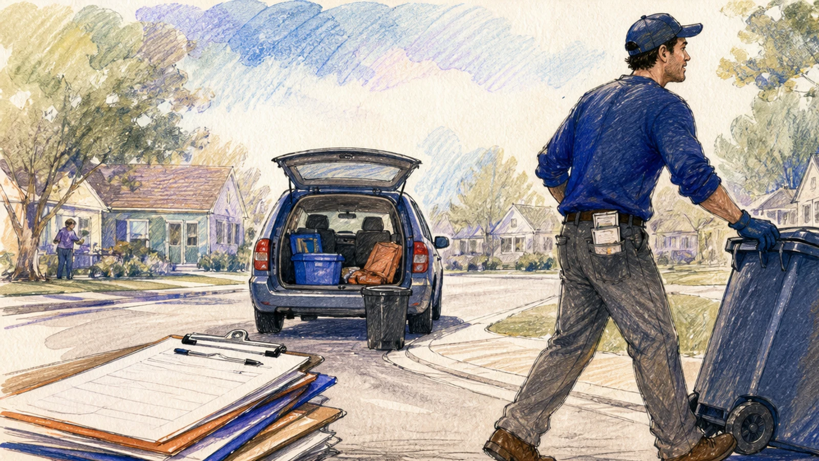 Start a Trash-Bin Curb Concierge Route for Busy and Older Homeowners