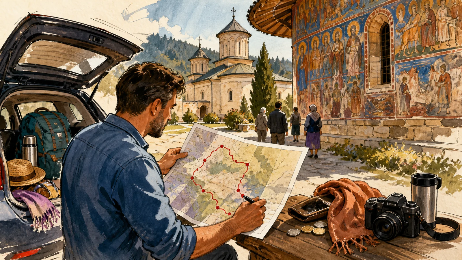Turul marilor mănăstiri ale României în 9 zile: Muntenia, Oltenia brâncovenească, Ardeal, Bucovina și Neamț