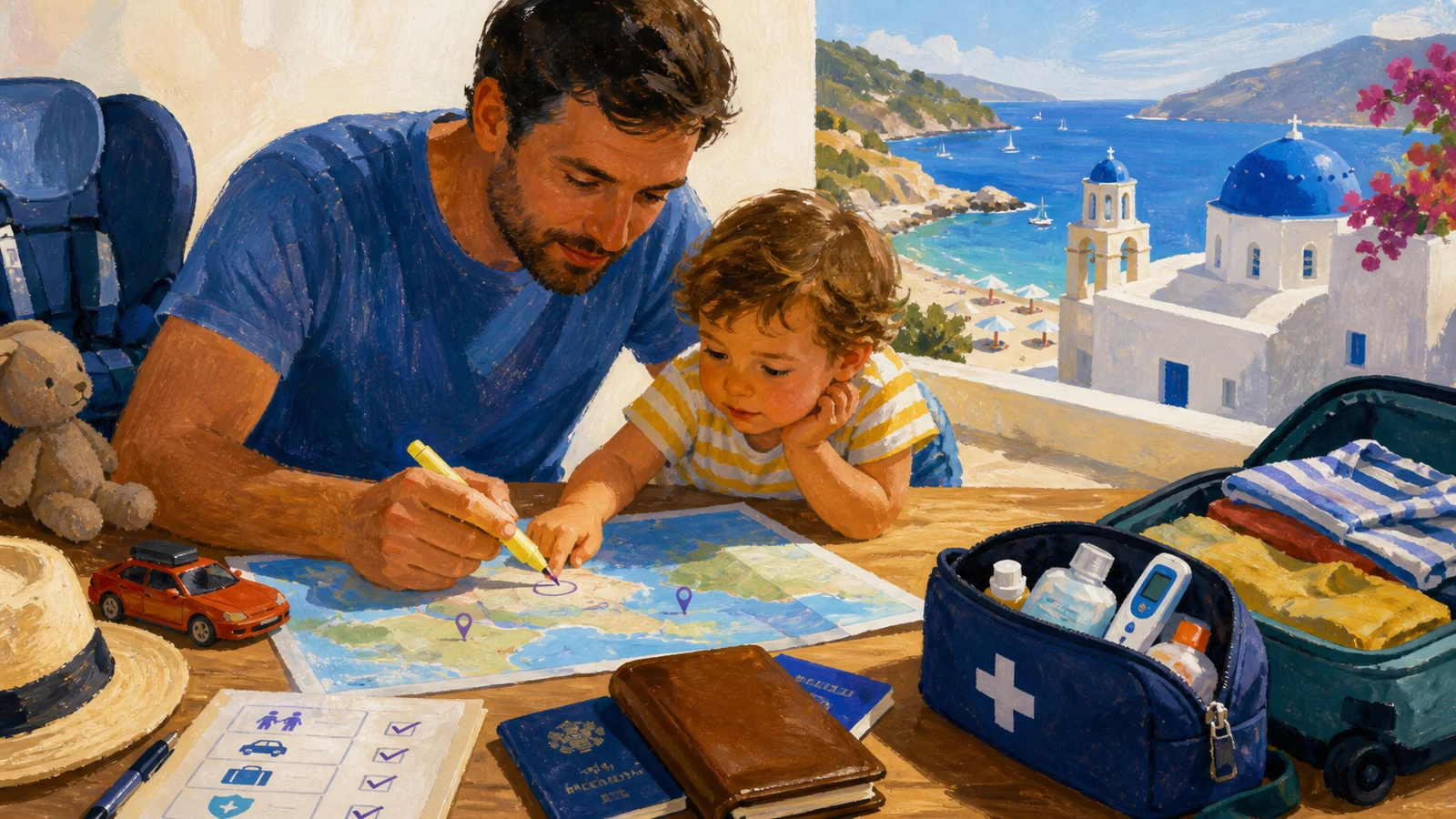 Vacanță la mare cu copii mici în Grecia: alegi stațiunea, hotelul și programul zilei